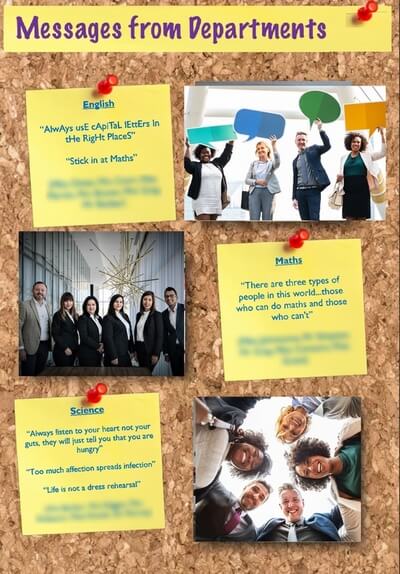 Teacher messages page