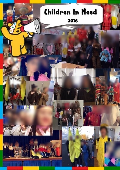 Example of yearbook Children in Need page